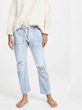 One Teaspoon "Shabbies" Drawstring Boyfriend Jeans